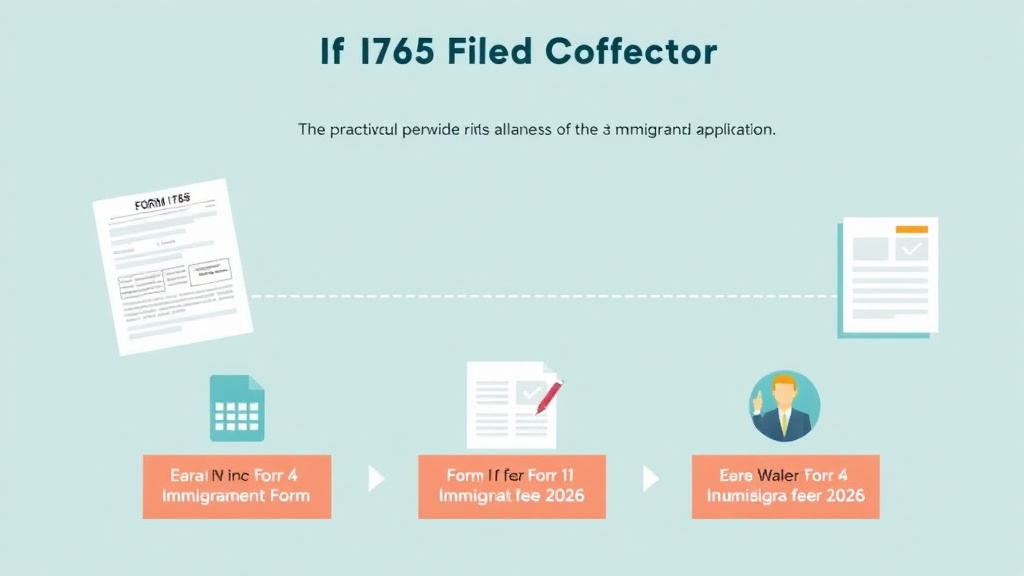 Action-oriented illustration showing how to apply form I-765 Filing Fee 2026