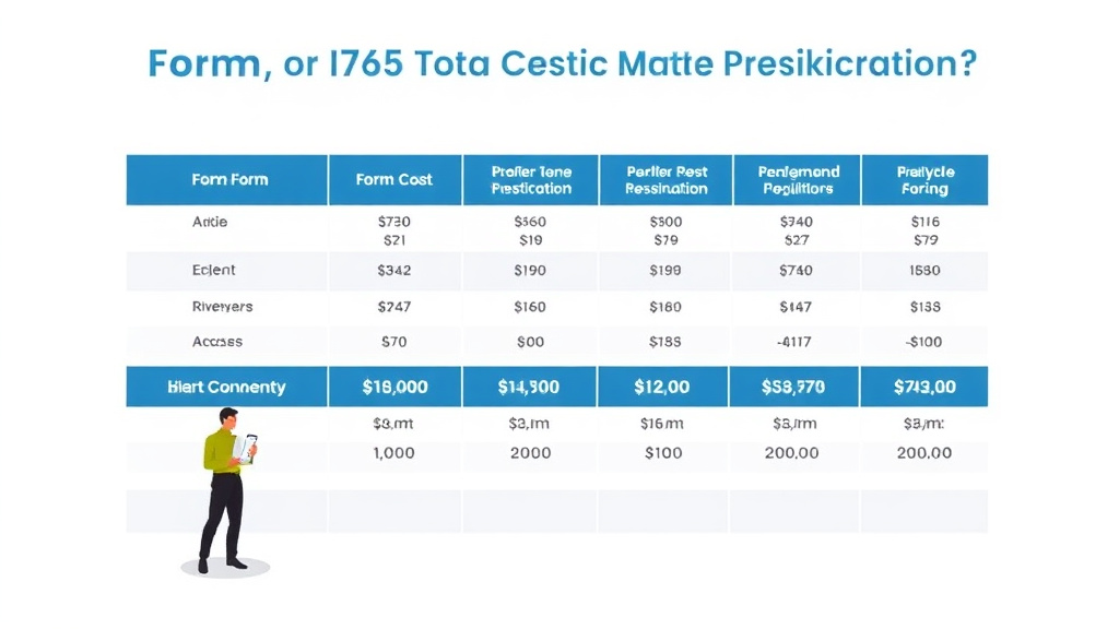 Visual overview of form I-765 Total Cost Breakdown with key concepts highlighted