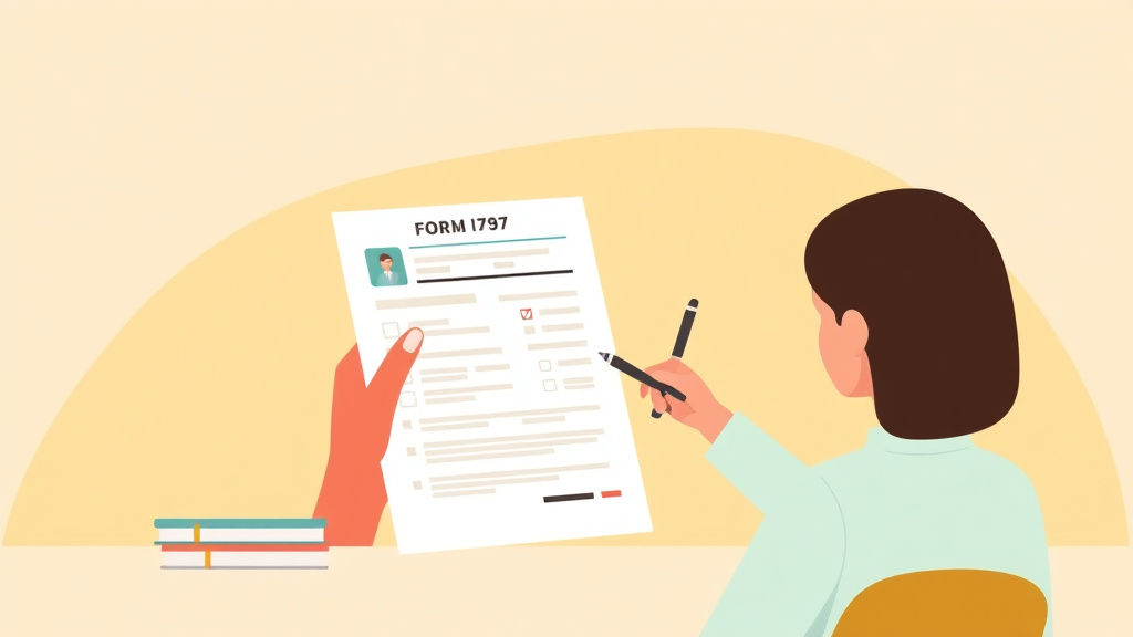 Educational graphic covering the essentials of form I-797 Filing Fee 2026