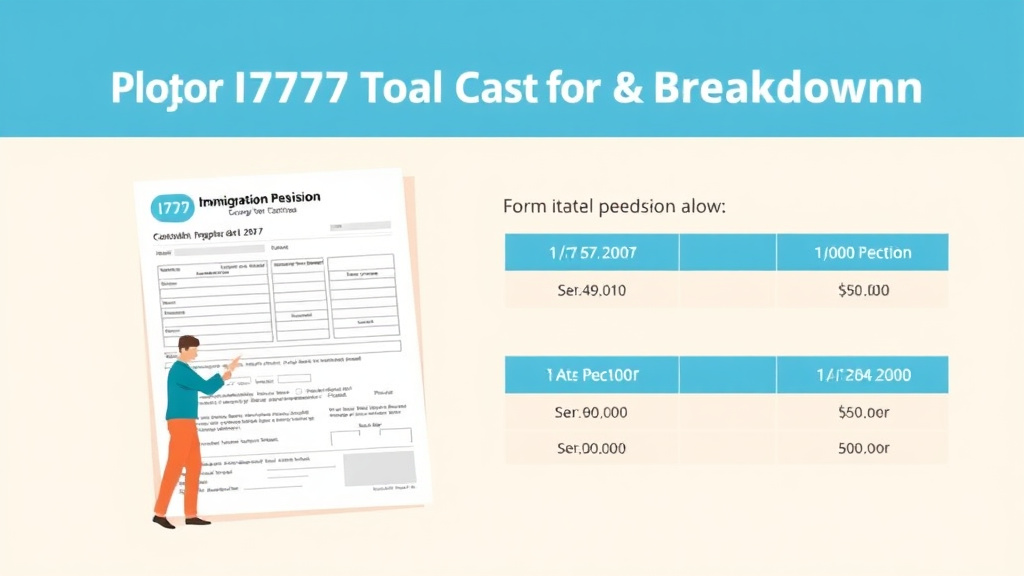 Educational graphic covering the essentials of form I-797 Total Cost Breakdown