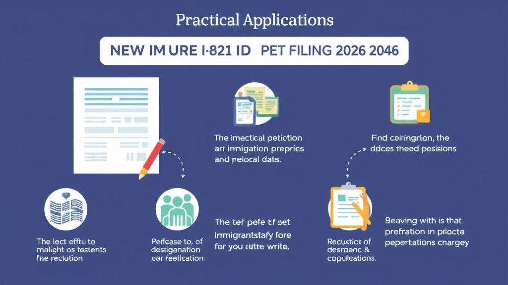 Step-by-step visual guide for implementing form I-821D Filing Fee 2026