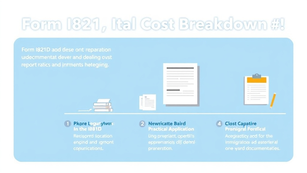 Real-world application diagram for form I-821D Total Cost Breakdown