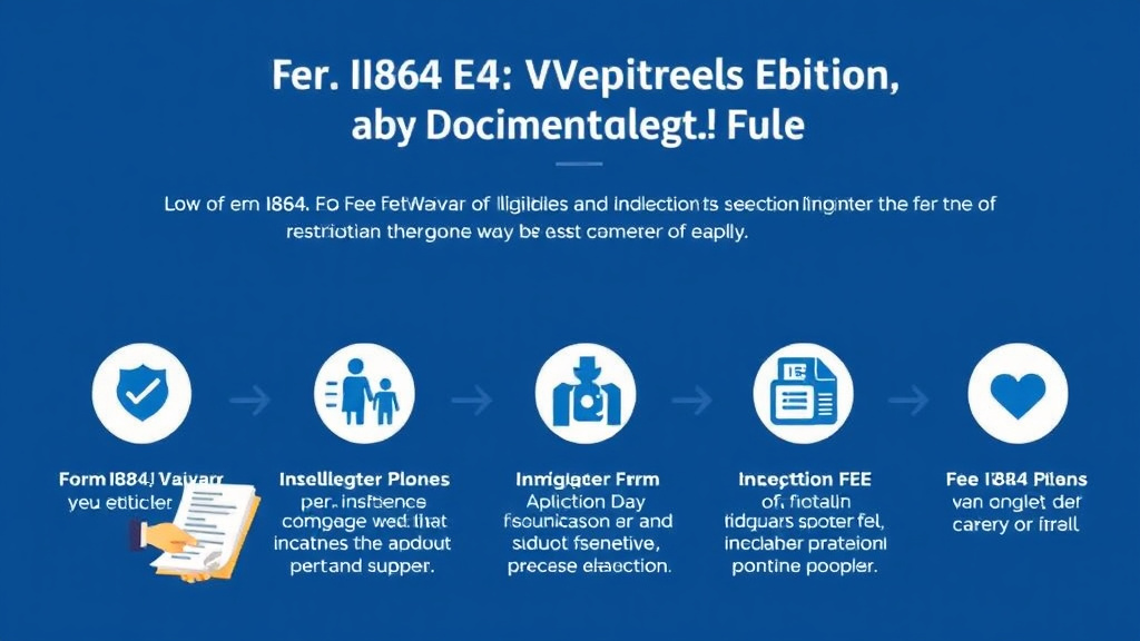 Practical checklist visual for form I-864 Fee Waiver Eligibility