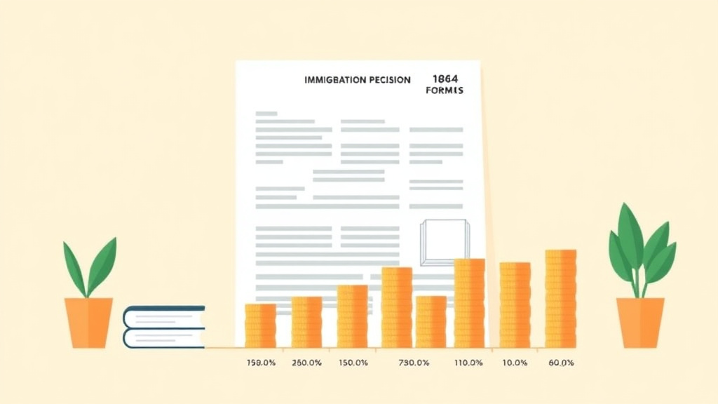 Visual overview of form I-864 Total Cost Breakdown with key concepts highlighted