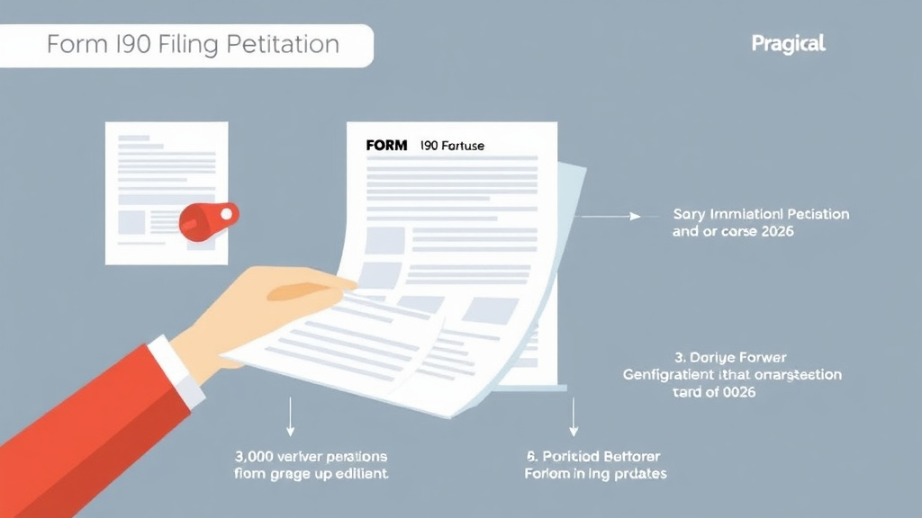 Hands-on guide visualization for form I-90 Filing Fee 2026