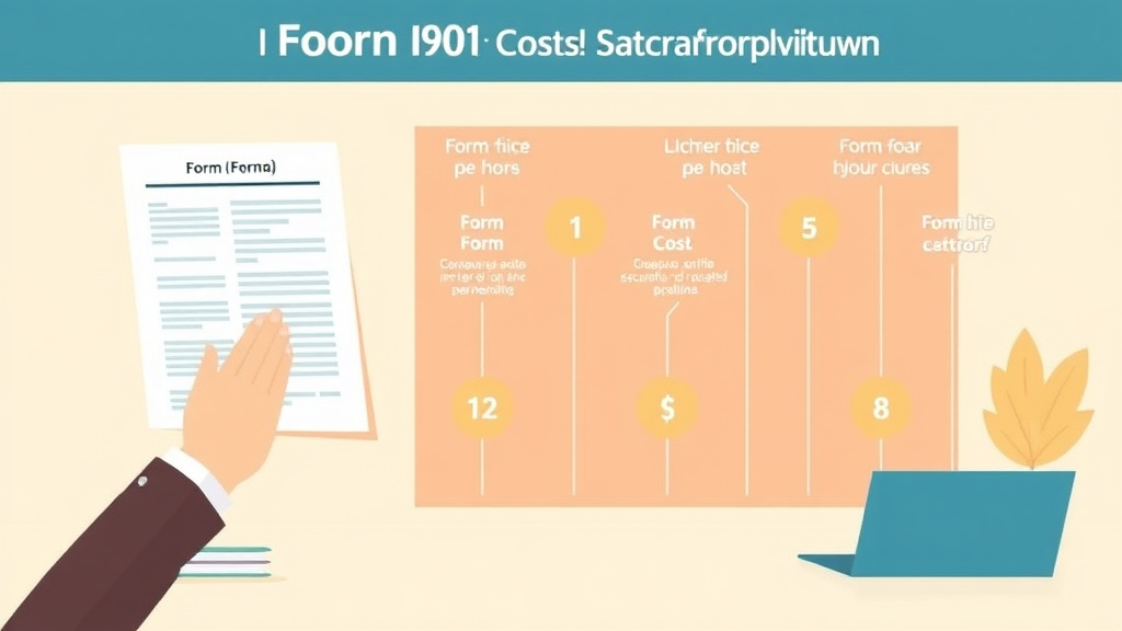 An informative visual explaining form I-90 Total Cost Breakdown for beginners and professionals