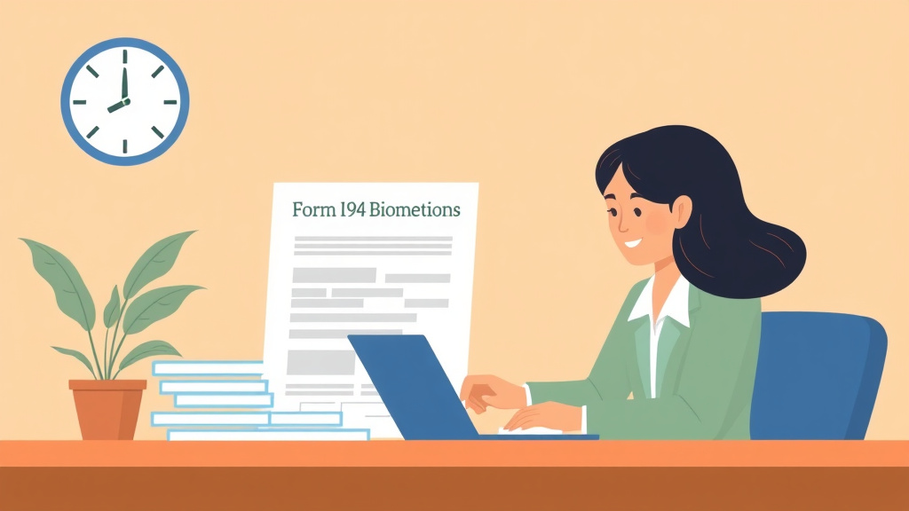 Conceptual diagram showing how form I-94 Biometrics Fee and Appointment works in practice