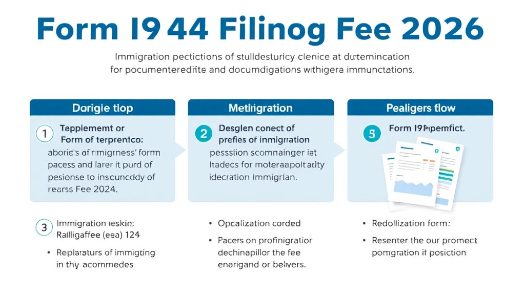 Step-by-step visual guide for implementing form I-94 Filing Fee 2026