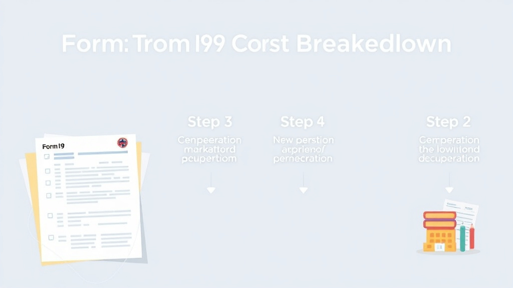 Practical checklist visual for form I-94 Total Cost Breakdown