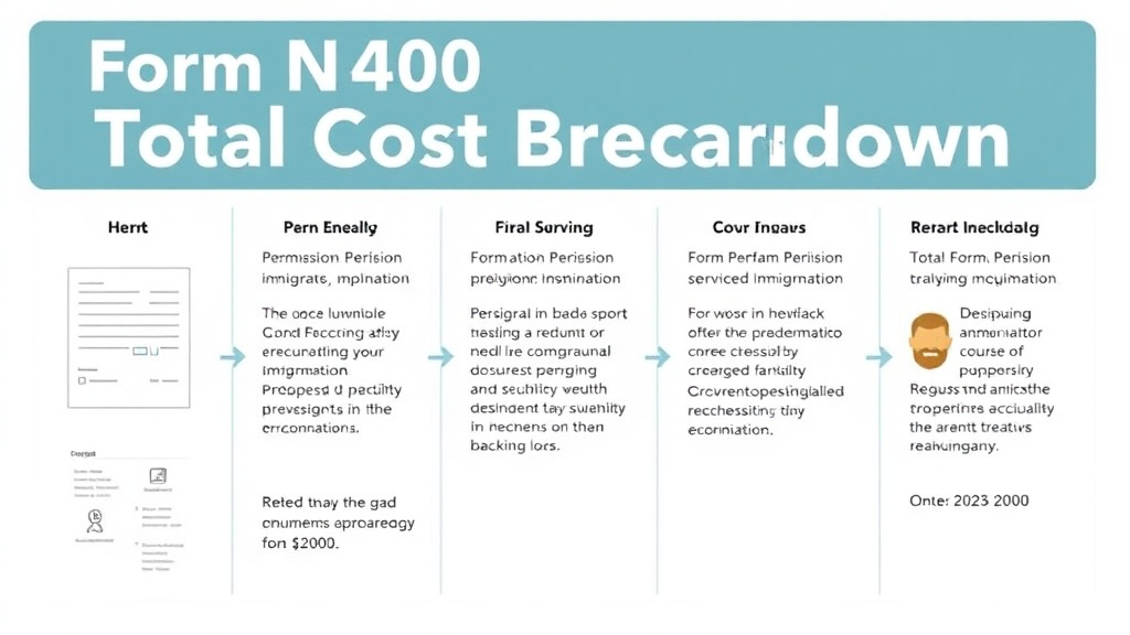 Practical workflow diagram for form N-400 Total Cost Breakdown