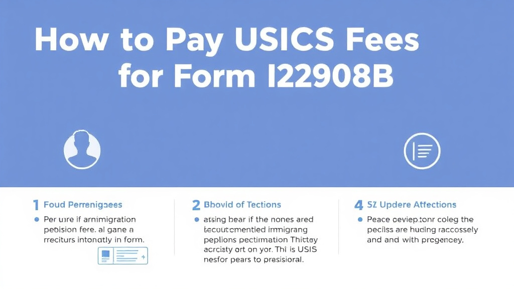 Practical workflow diagram for pay USCIS Fees for Form I-290B