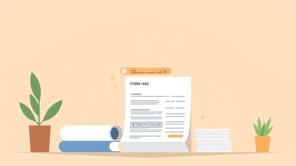 Detailed visual representation of pay USCIS Fees for Form I-485