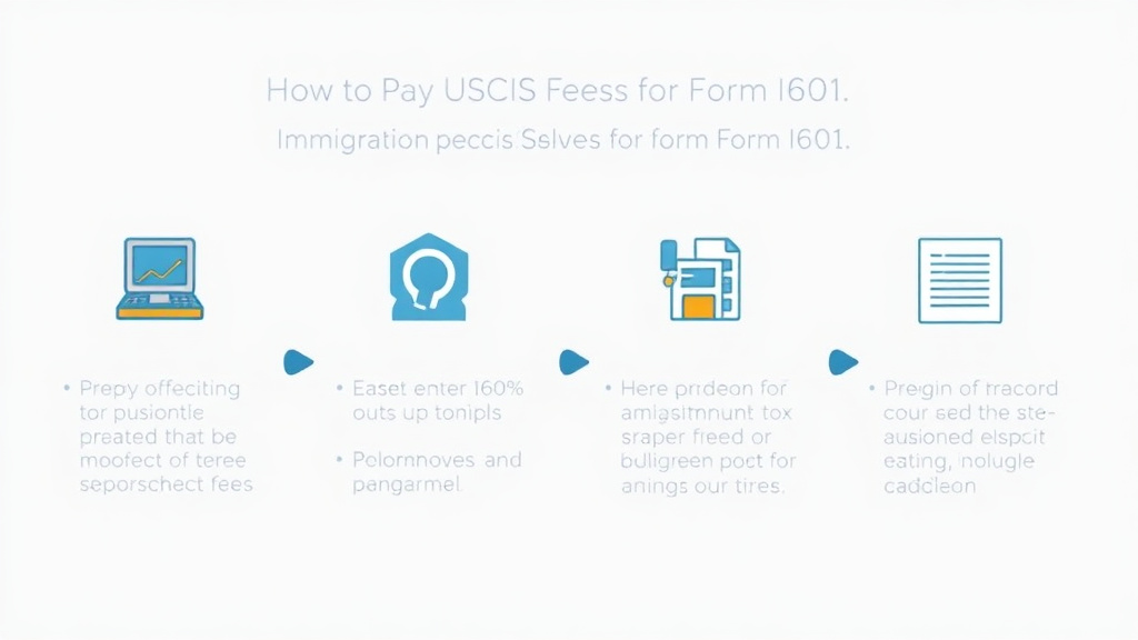 Real-world application diagram for pay USCIS Fees for Form I-601