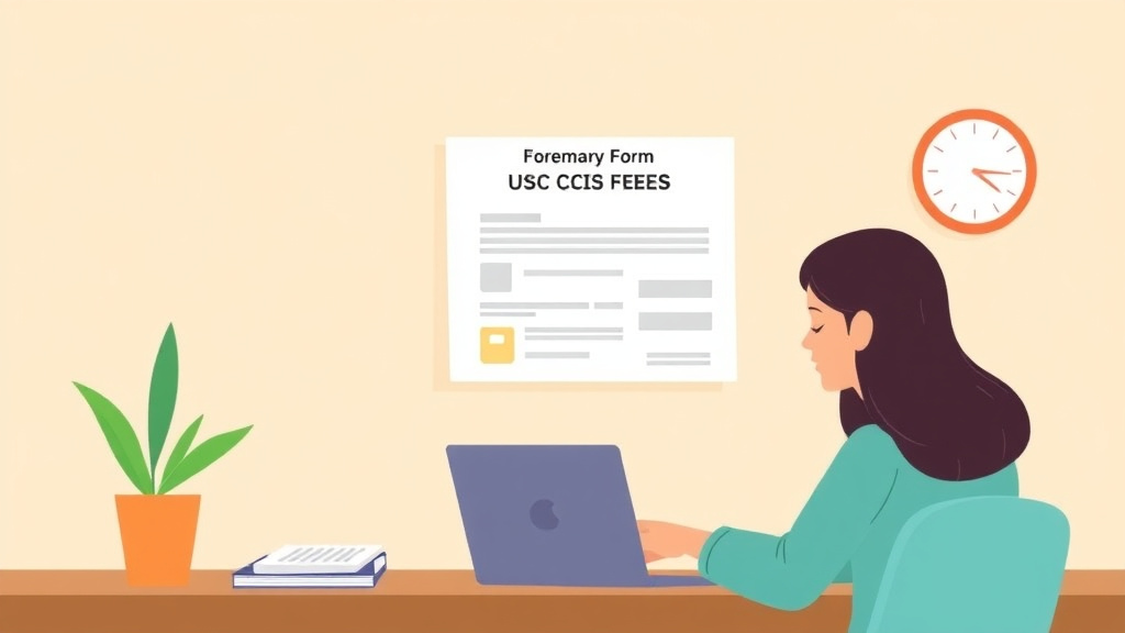 Educational graphic covering the essentials of pay USCIS Fees for Form I-693