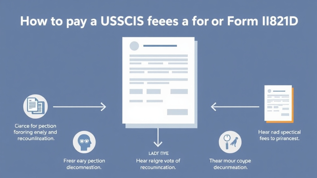 Real-world application diagram for pay USCIS Fees for Form I-821D