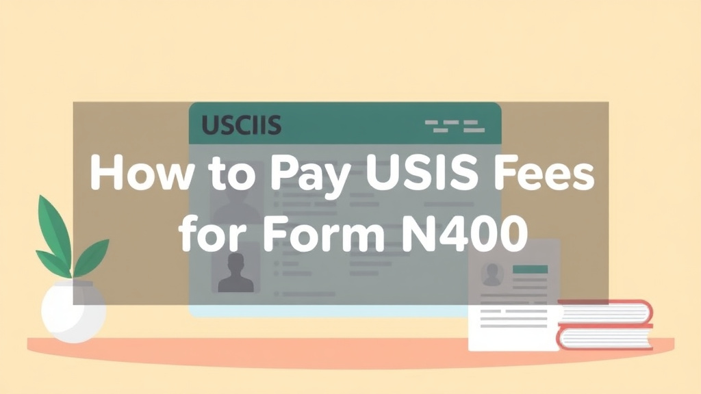 An informative visual explaining pay USCIS Fees for Form N-400 for beginners and professionals