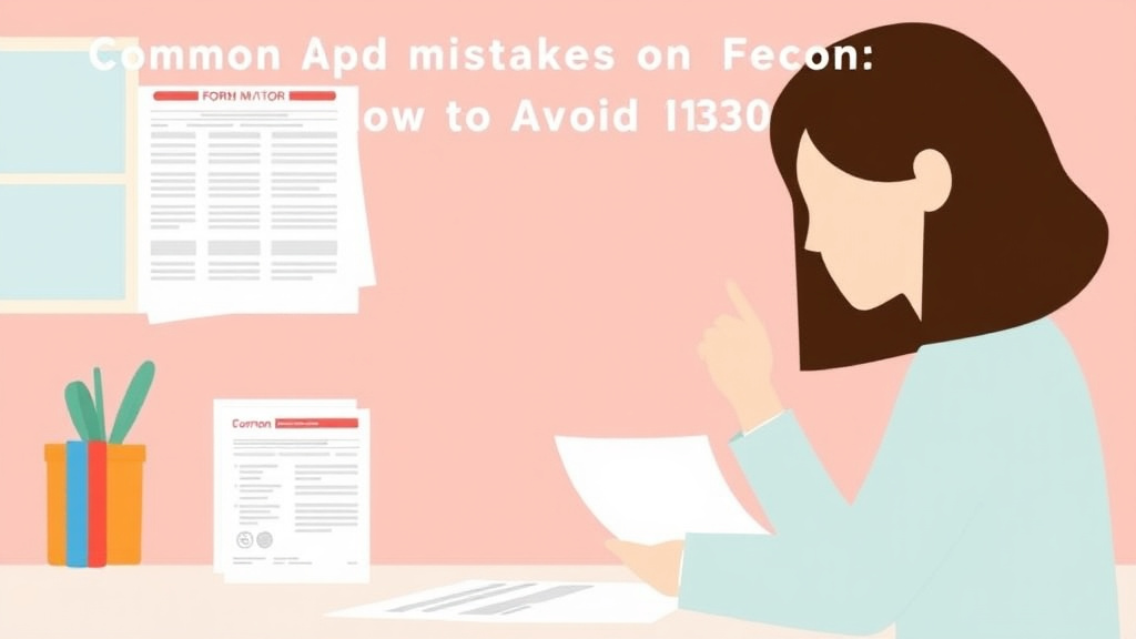 Real-world application diagram for common Mistakes on Form I-130 and How to Avoid Them