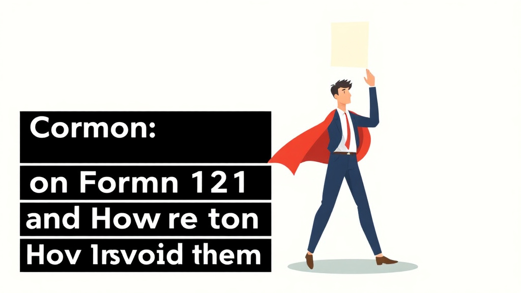 An informative visual explaining common Mistakes on Form I-131 and How to Avoid Them for beginners and professionals
