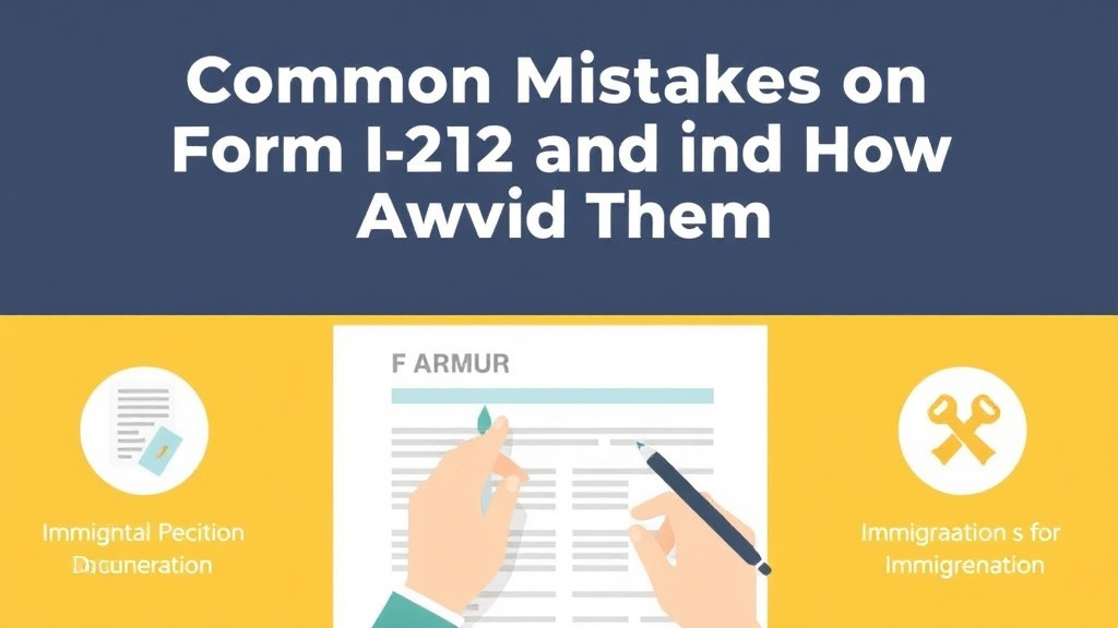 Practical workflow diagram for common Mistakes on Form I-212 and How to Avoid Them