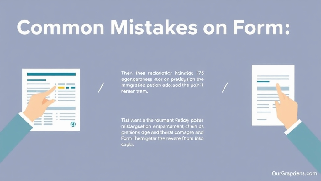 Process flow illustration for putting common Mistakes on Form I-765 and How to Avoid Them into action