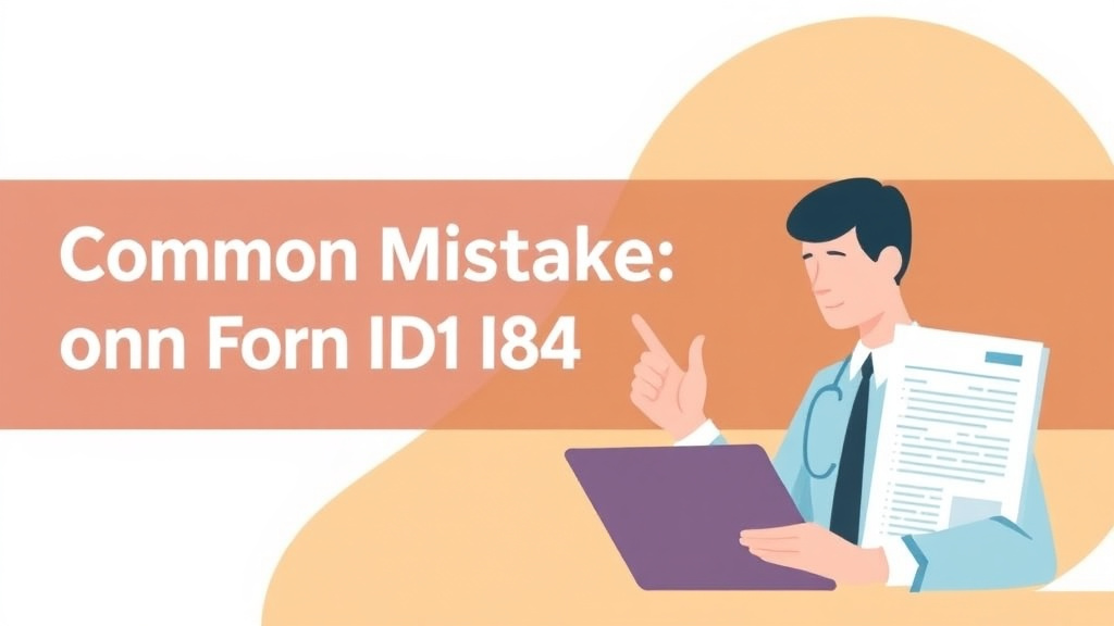 Visual overview of common Mistakes on Form I-864 and How to Avoid Them with key concepts highlighted