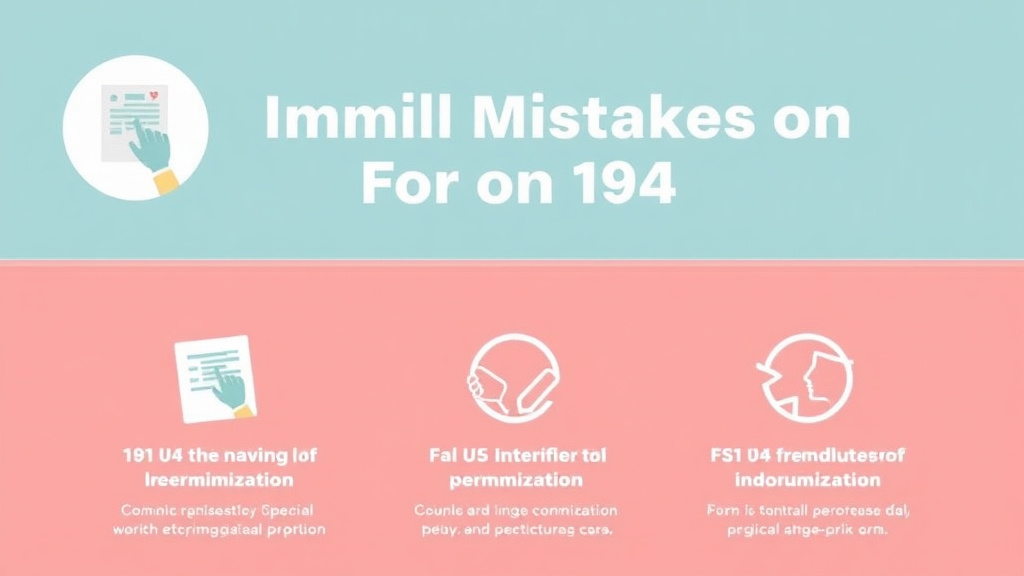 Step-by-step visual guide for implementing common Mistakes on Form I-94 and How to Avoid Them