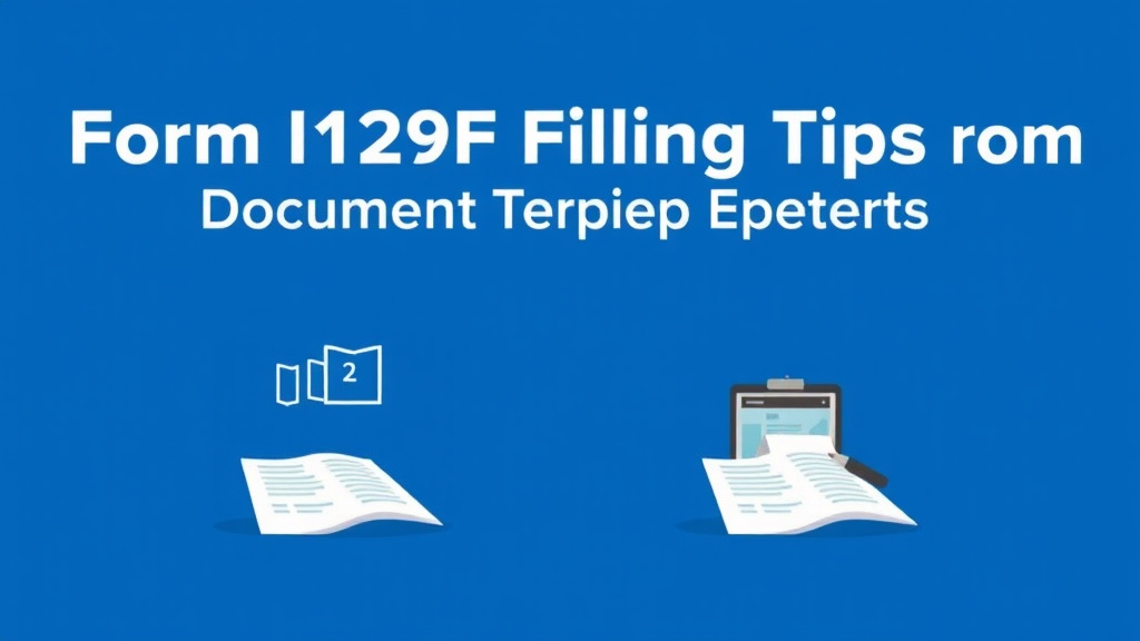Action-oriented illustration showing how to apply form I-129F Filing Tips From Document Prep Experts