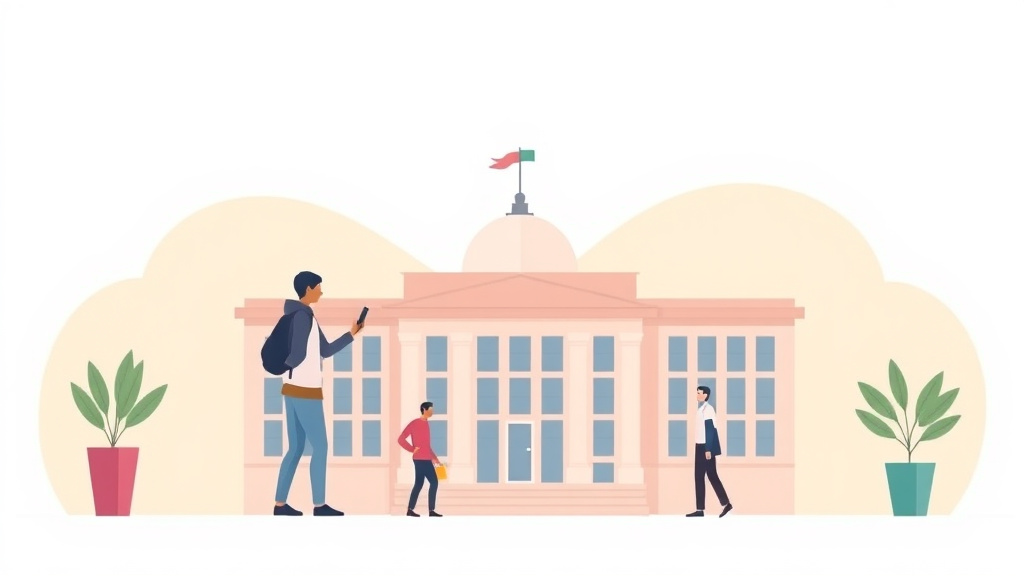 A professional illustration depicting form I-129F Instructions for 2026