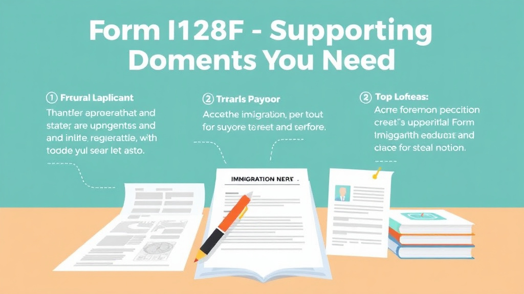 Action-oriented illustration showing how to apply form I-129F Supporting Documents You Need