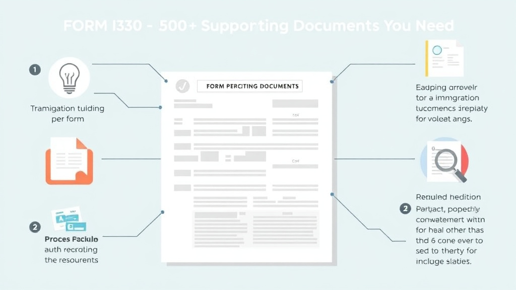 Process flow illustration for putting form I-130 Supporting Documents You Need into action