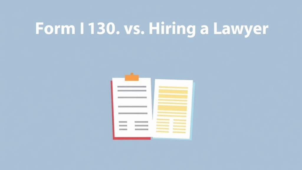 Process flow illustration for putting form I-130 vs Hiring a Lawyer: Cost Comparison into action