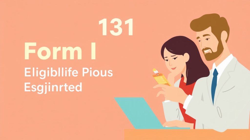 Detailed visual representation of form I-131 Eligibility Requirements Explained
