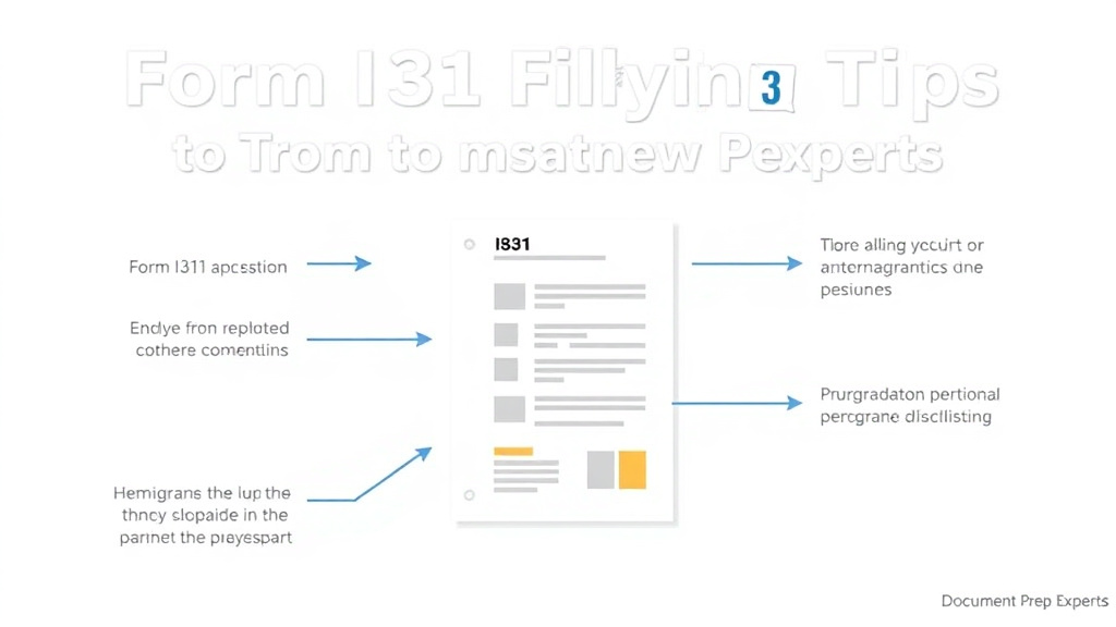 Process flow illustration for putting form I-131 Filing Tips From Document Prep Experts into action
