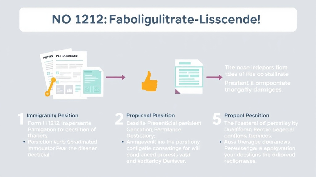 Process flow illustration for putting form I-212 Eligibility Requirements Explained into action