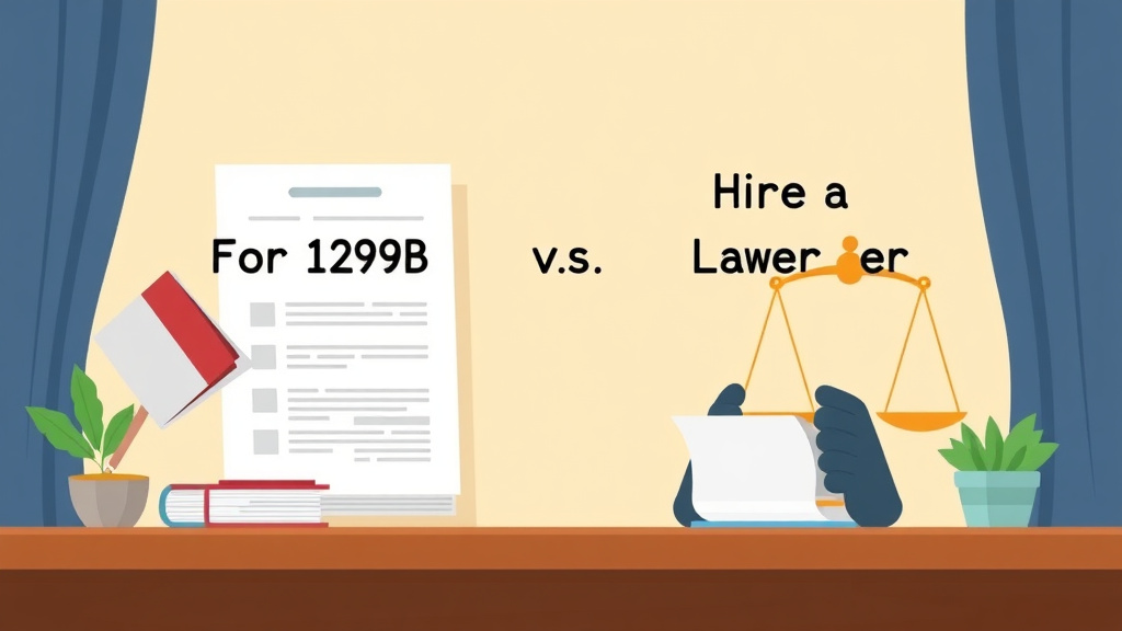 Conceptual diagram showing how form I-290B vs Hiring a Lawyer: Cost Comparison works in practice