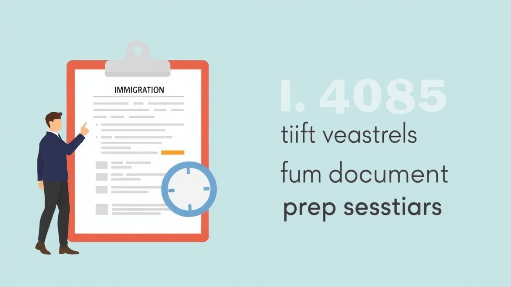 An informative visual explaining form I-485 Filing Tips From Document Prep Experts for beginners and professionals