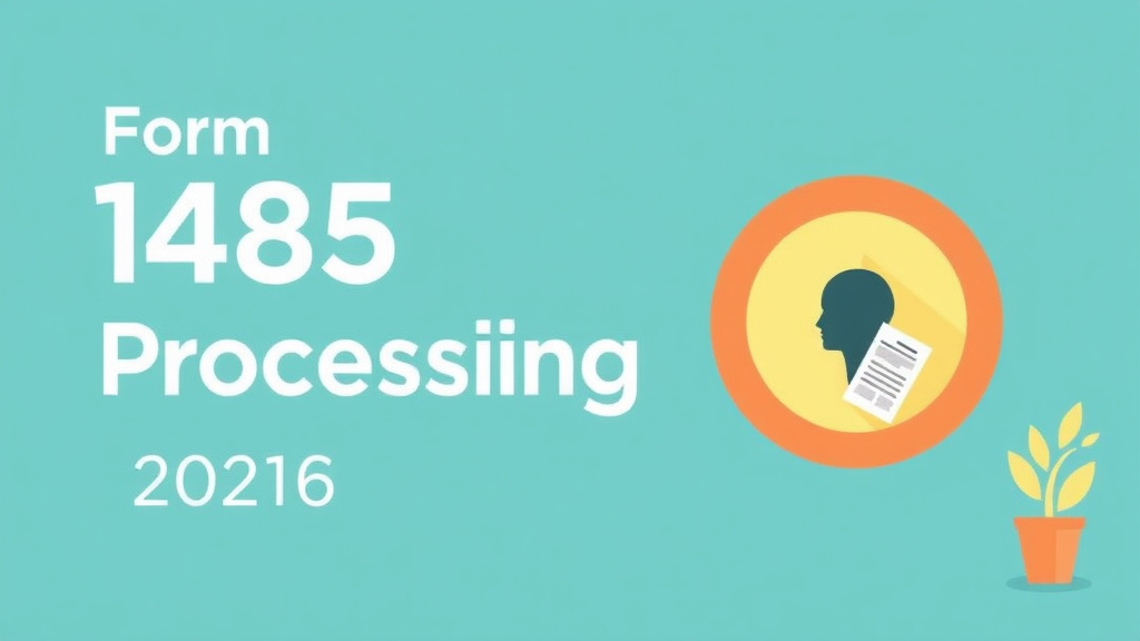 Detailed visual representation of form I-485 Processing Times in 2026