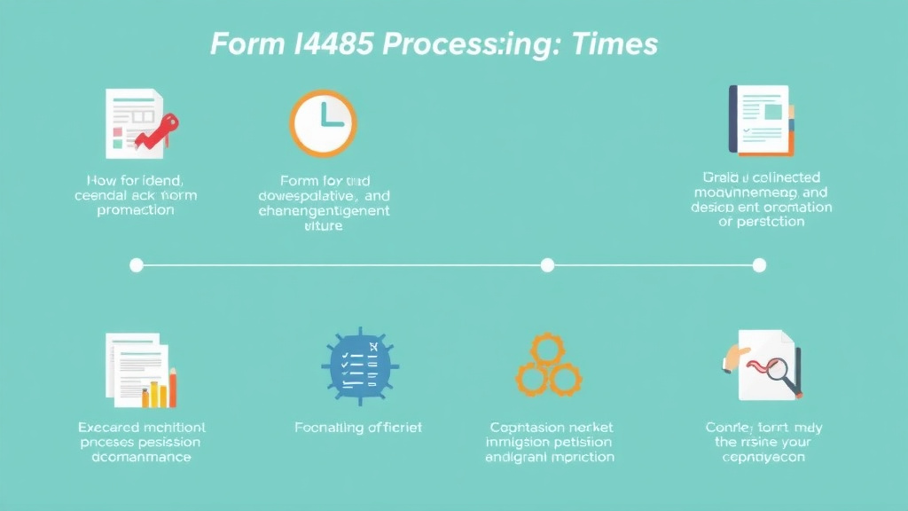 Practical checklist visual for form I-485 Processing Times in 2026