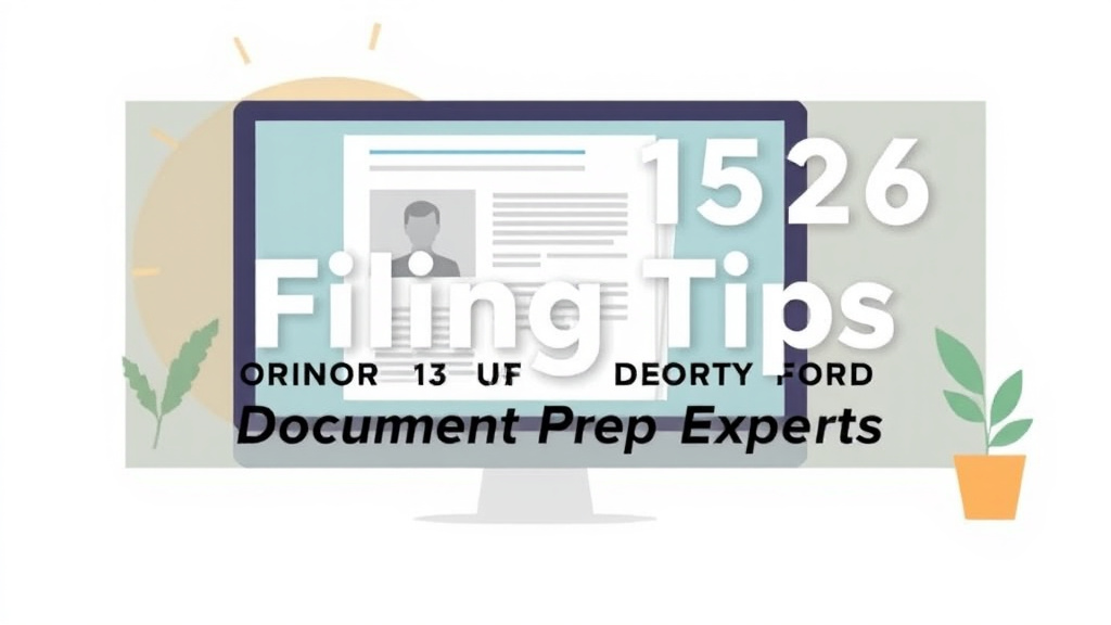 Educational graphic covering the essentials of form I-526 Filing Tips From Document Prep Experts