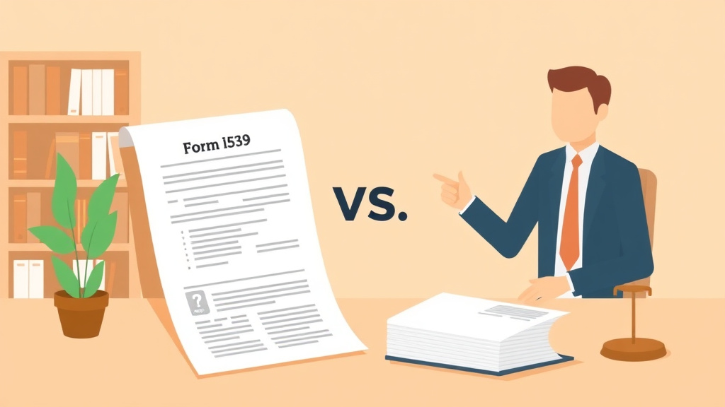 Visual overview of form I-539 vs Hiring a Lawyer: Cost Comparison with key concepts highlighted