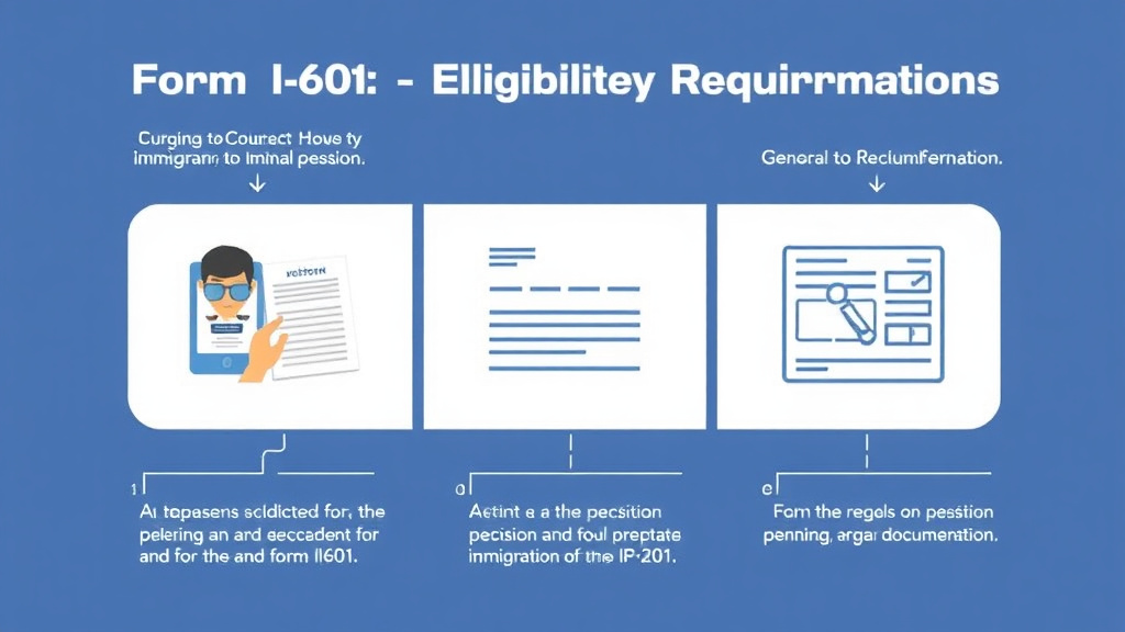 Practical checklist visual for form I-601 Eligibility Requirements Explained