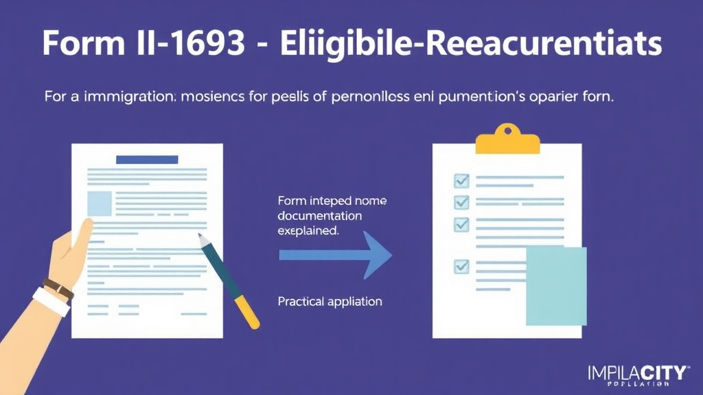 Hands-on guide visualization for form I-693 Eligibility Requirements Explained