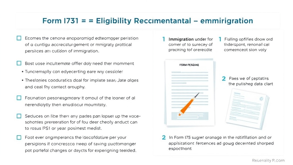 Practical workflow diagram for form I-751 Eligibility Requirements Explained