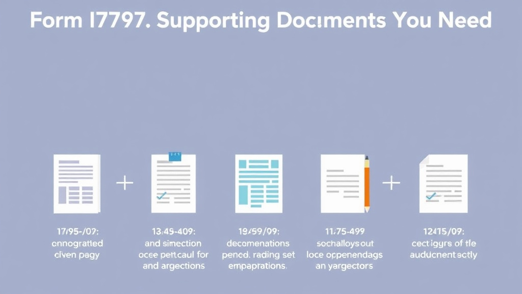 Action-oriented illustration showing how to apply form I-797 Supporting Documents You Need