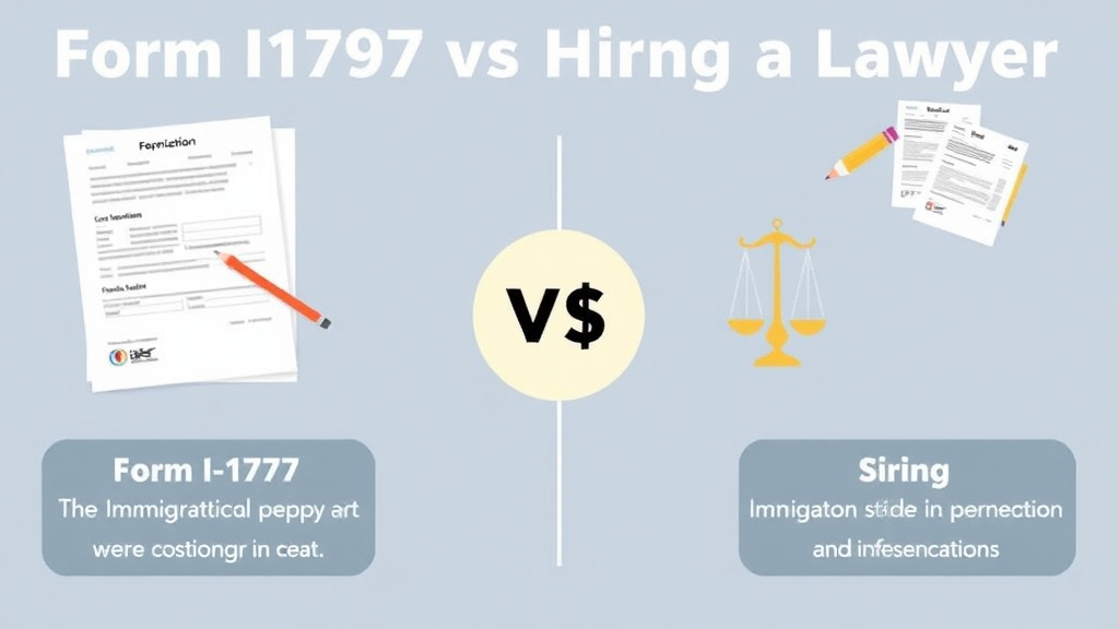 Hands-on guide visualization for form I-797 vs Hiring a Lawyer: Cost Comparison