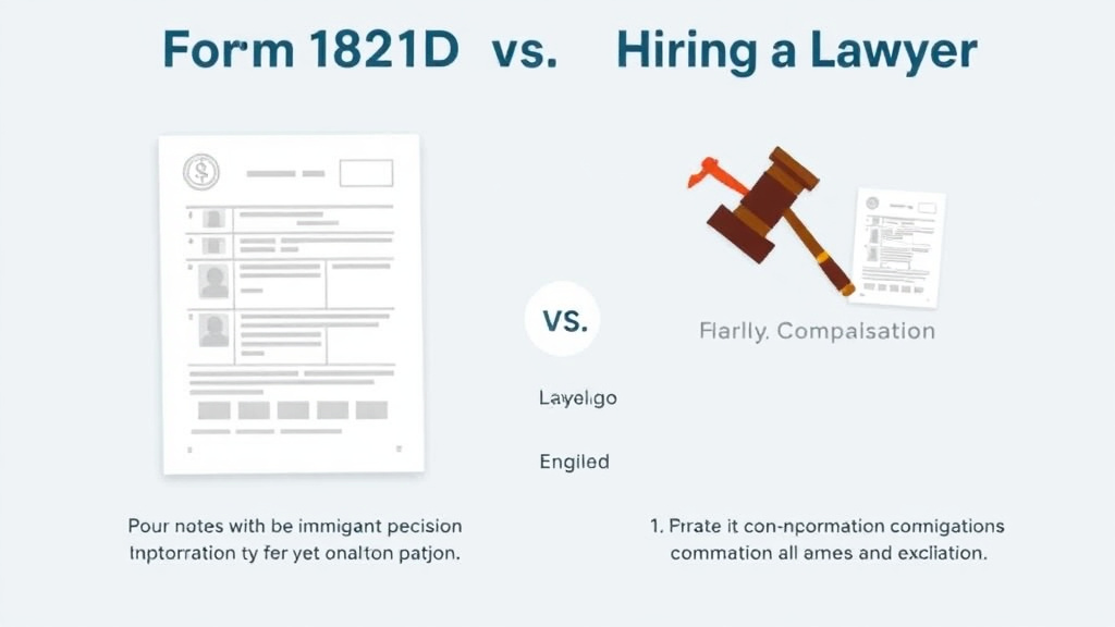 Step-by-step visual guide for implementing form I-821D vs Hiring a Lawyer: Cost Comparison