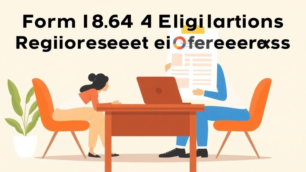 A professional illustration depicting form I-864 Eligibility Requirements Explained