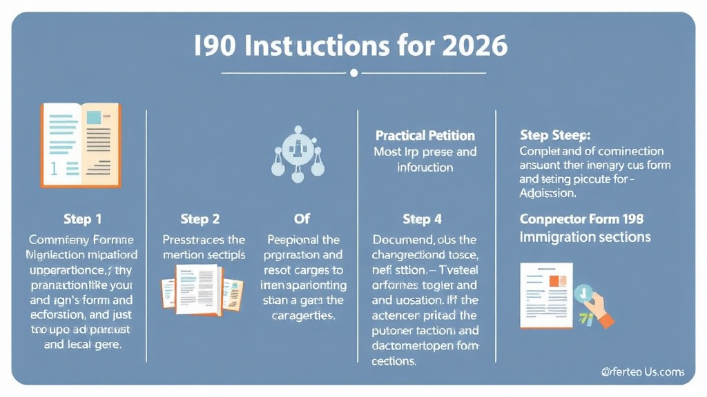 Practical checklist visual for form I-90 Instructions for 2026