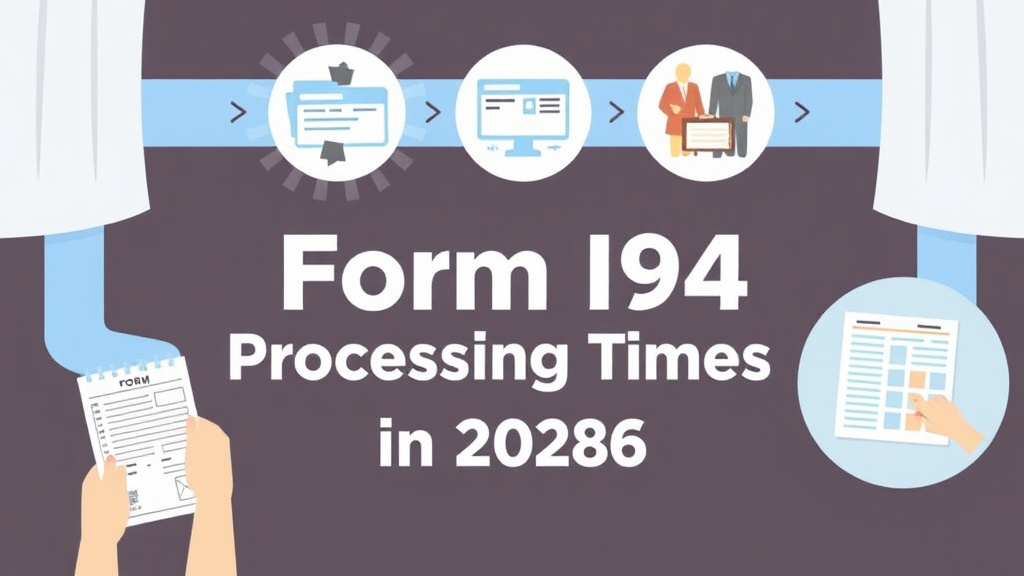Hands-on guide visualization for form I-94 Processing Times in 2026