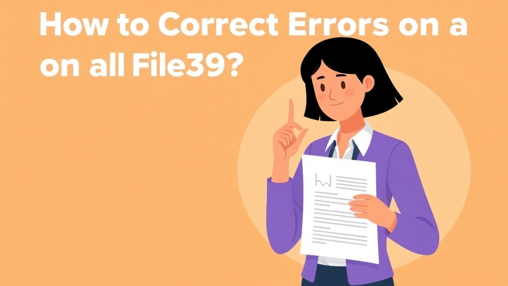Conceptual diagram showing how correct Errors on a Filed Form I-539 works in practice
